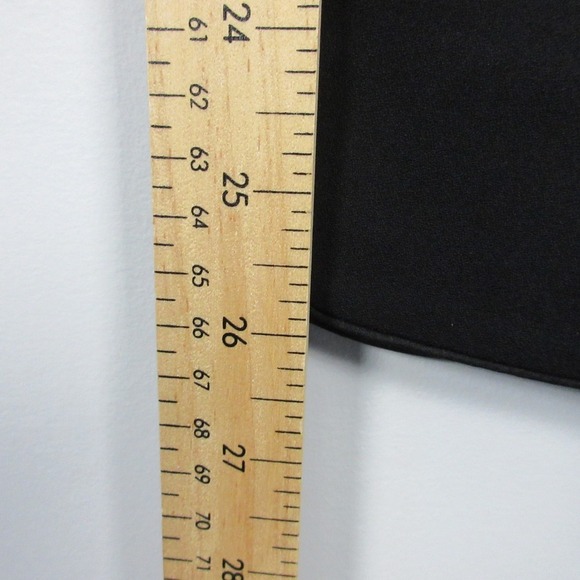 Club Monaco Cropped Pants Women 6  Black Straight leg Pull On Trouser Office 382 - Picture 11 of 12